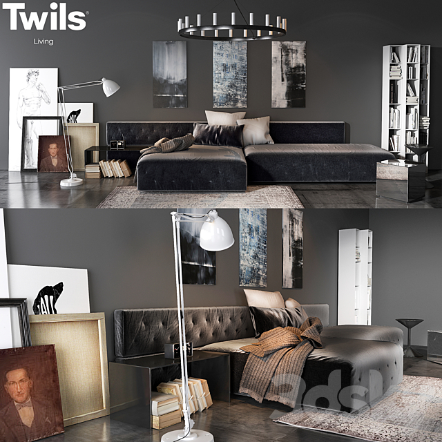 Twils living set 01C 3DSMax File - thumbnail 1