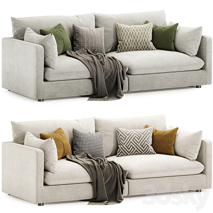 Unwind Sofa 3DS Max Model - thumbnail 1