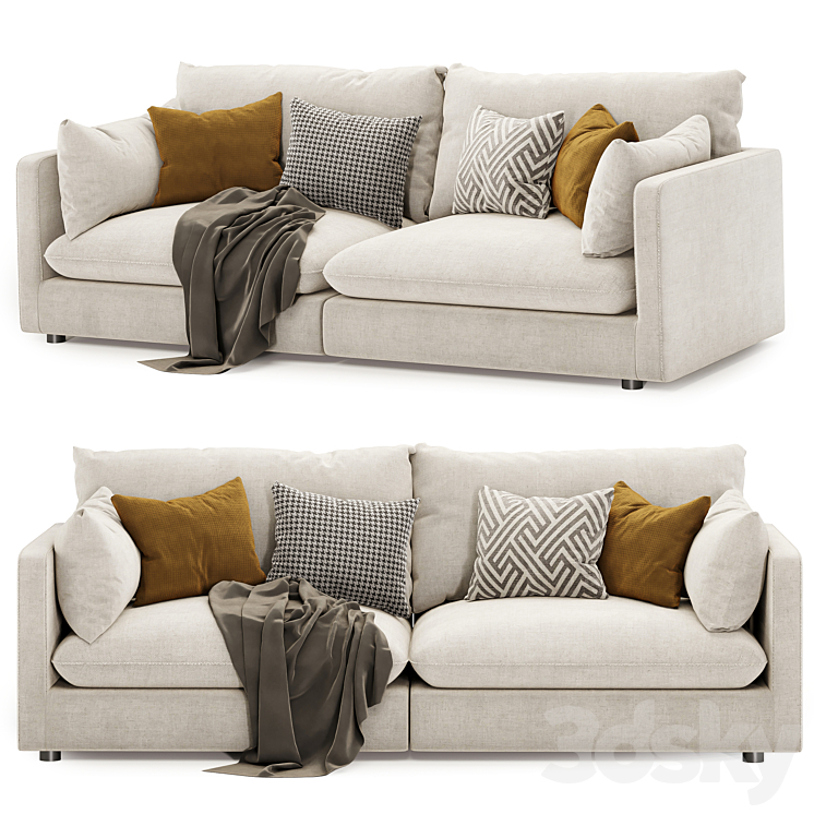 Unwind Sofa 3DS Max Model - thumbnail 2