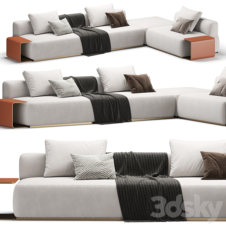 V297 Sofa 3DS Max Model - thumbnail 1