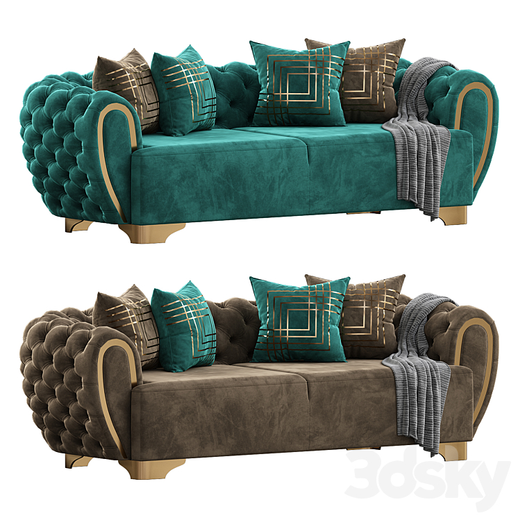 Victoria Holly Sofa 3DS Max Model - thumbnail 1