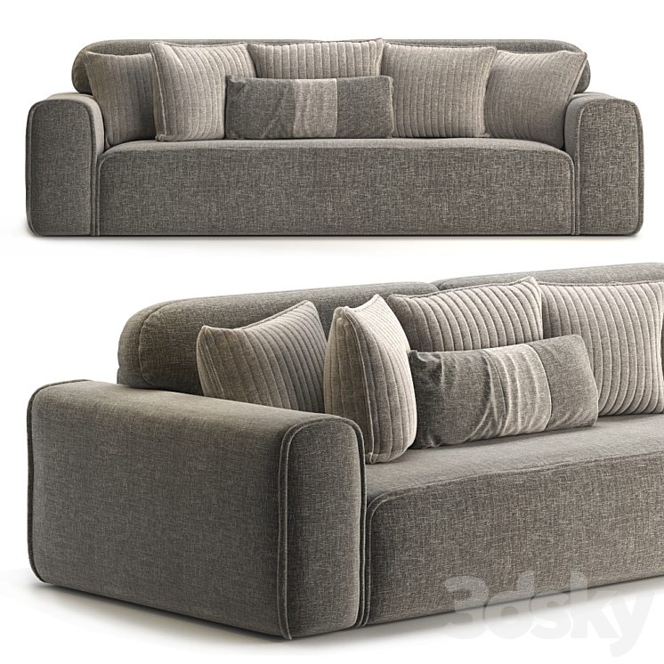 Vienna sofa 3DS Max Model - thumbnail 1