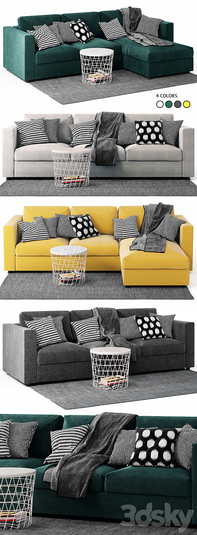 Vimle Ikea _ Sofas Wimle Ikea 3DSMax File - thumbnail 2