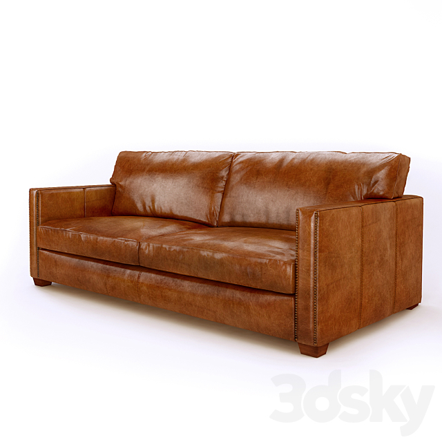 Viscount William Sofa. Sofa 3-seater 3DSMax File - thumbnail 2