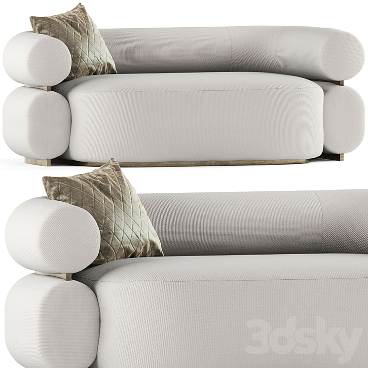 Vitra sofa 3DS Max Model - thumbnail 1