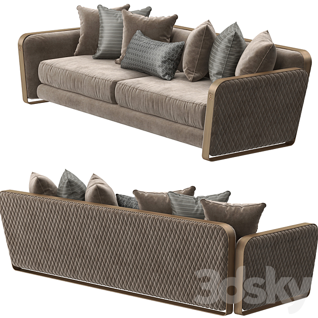 Voyage sofa by Cantori 3DSMax File - thumbnail 2