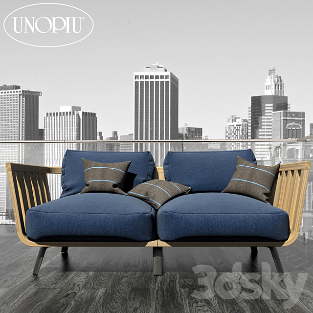 Welcome sofa set 3DS Max Model - thumbnail 2