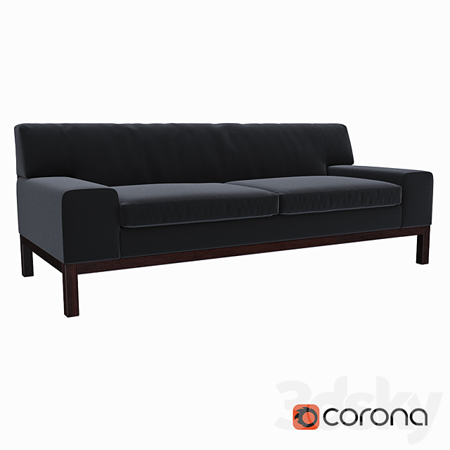 West Elm Lorimer Sofa 3DSMax File - thumbnail 1