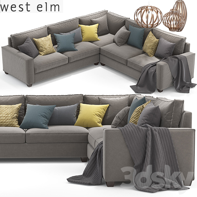 West elm set 01 3ds Max - thumbnail 1