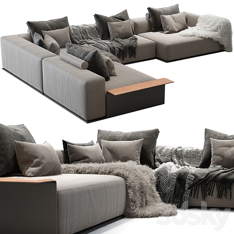 Westside Sofa_Poliform 03 3DS Max - thumbnail 1