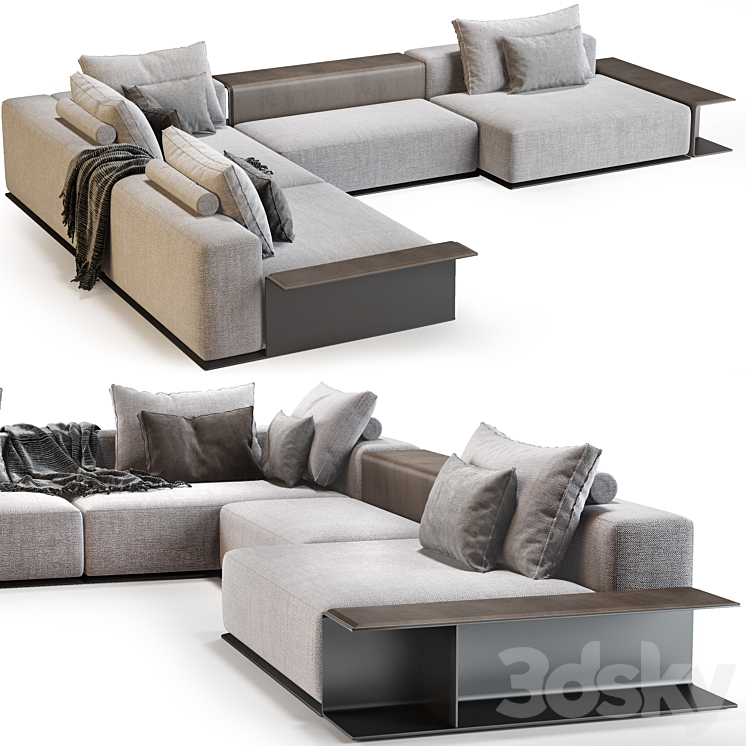 Westside Sofa_Poliform 3DS Max Model - thumbnail 1