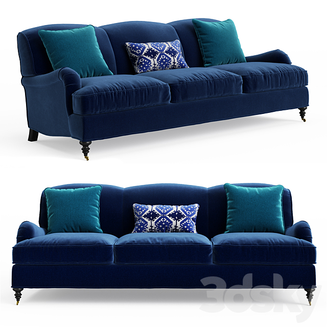 Williams Sonoma Bedford Sofa 87 ” 3DSMax File - thumbnail 1