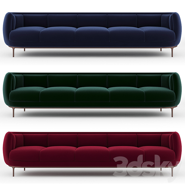 Wittmann Vuelta Sofa 5 Seats 3ds Max - thumbnail 1