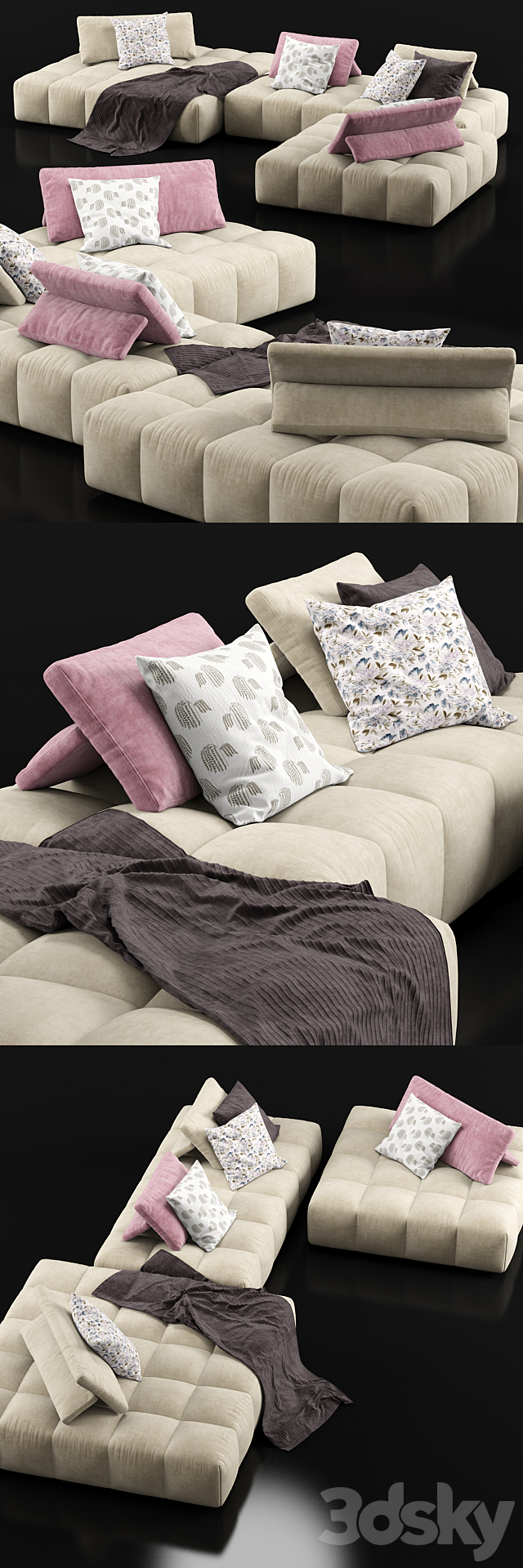 Ypsilon sofa – Calligaris 3DS Max Model - thumbnail 2