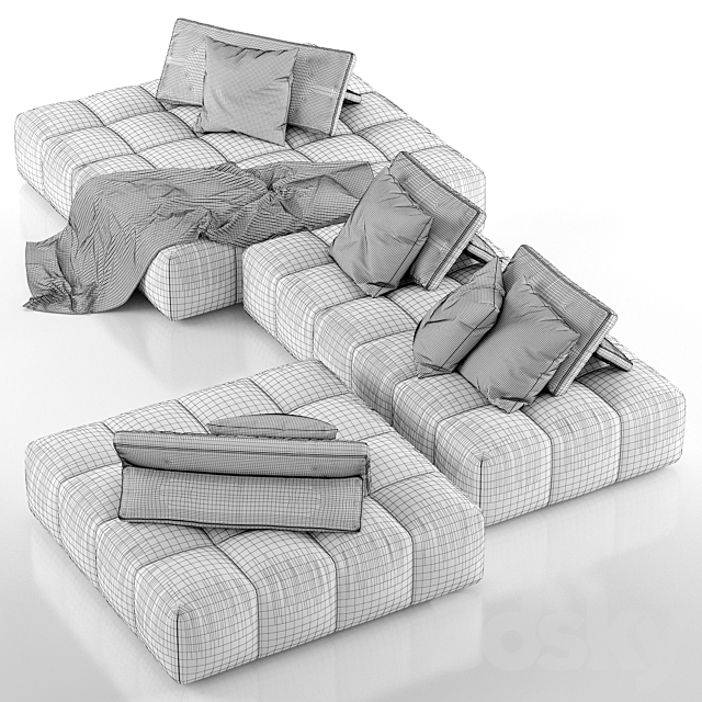 Ypsilon sofa – Calligaris 3DS Max Model - thumbnail 3