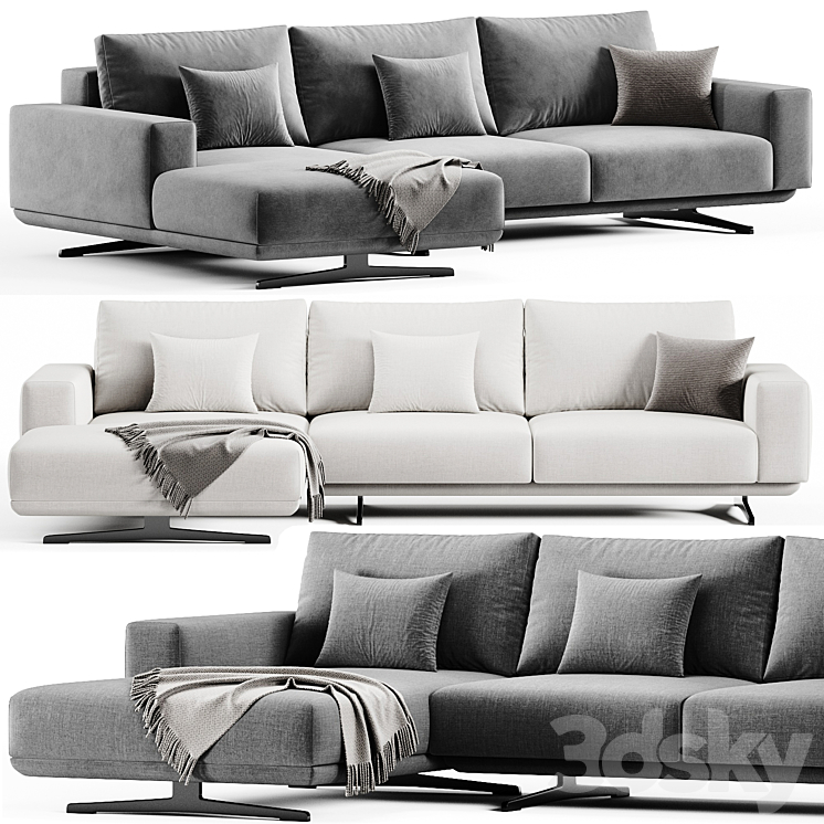 Zillis Corner Sofa By Skdesign 3DS Max - thumbnail 1