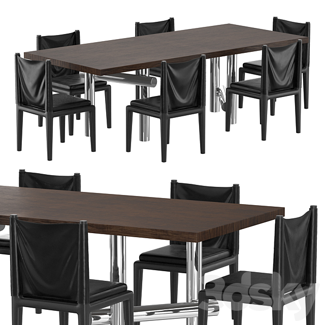 ABI DINING CHAIRS KENNY DINING TABLE 3DSMax File - thumbnail 1