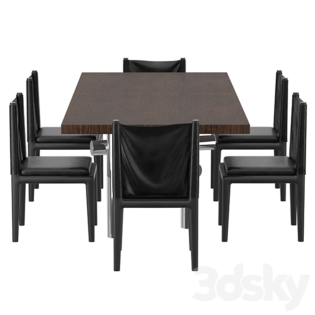 ABI DINING CHAIRS KENNY DINING TABLE 3DSMax File - thumbnail 4