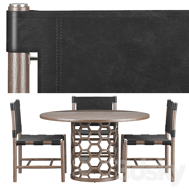 Addison Dining Set 3DSMax File - thumbnail 1