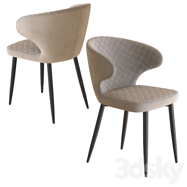 AERO Table ULM 130 Chair B606 3DS Max Model - thumbnail 3