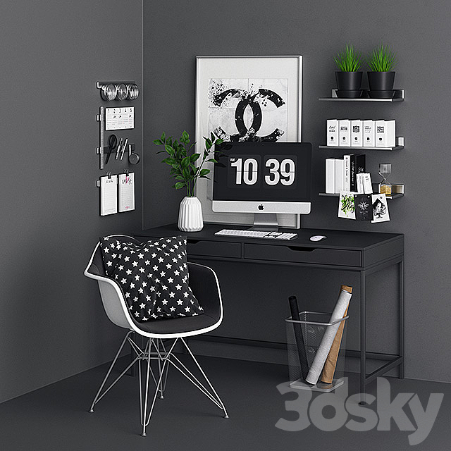 Alex Monotone Desk 3DSMax File - thumbnail 1