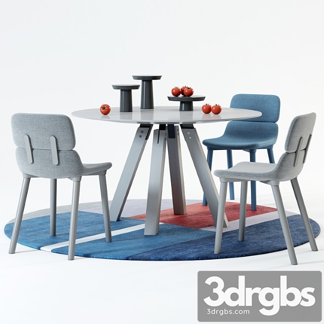 Alf dafre dining set 2 3dsmax Download - thumbnail 1