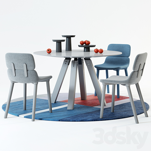 Alf DaFre dining set 3DSMax File - thumbnail 1