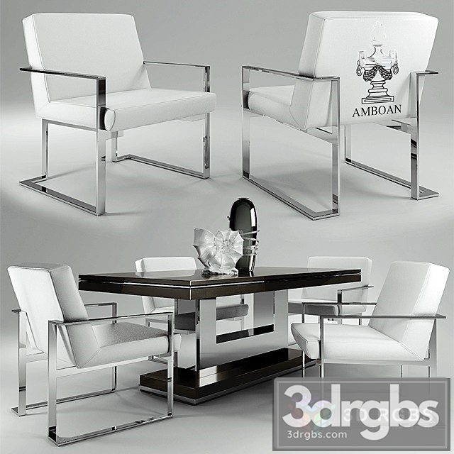 Amboan Event Table and Chair 3dsmax Download - thumbnail 1