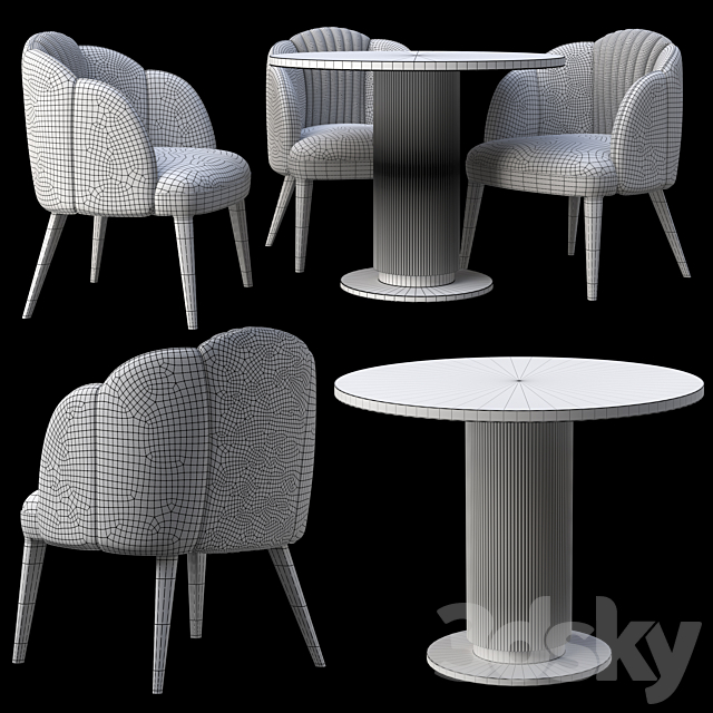 AmClassic Caress Chair 3DSMax File - thumbnail 3