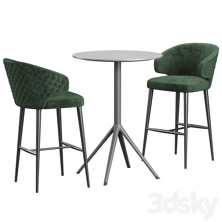 Amy Chair Konyshev OTX Table 3DS Max Model - thumbnail 1