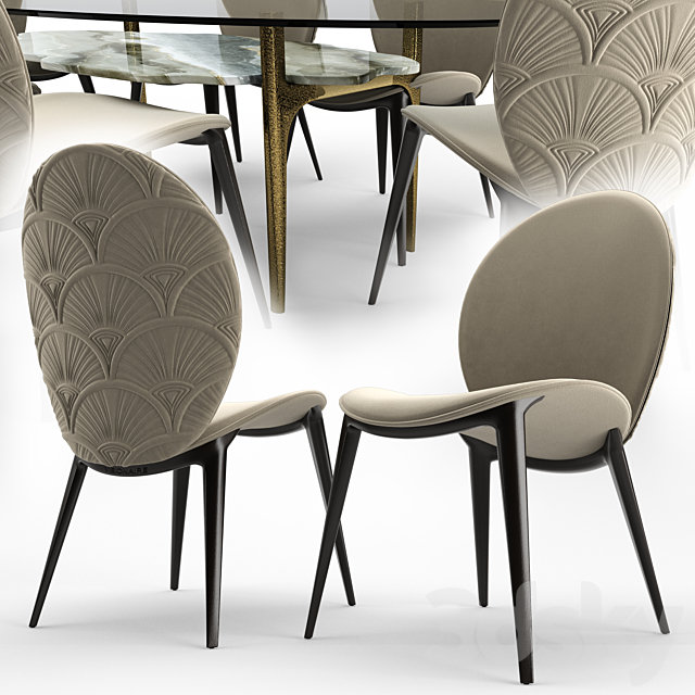 Arkady Dining Room Visionnaire-Home 3DSMax File - thumbnail 3