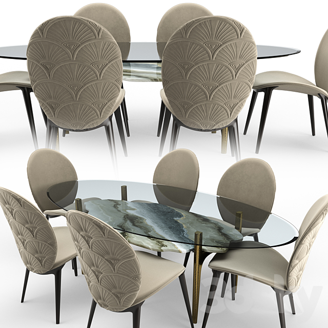 Arkady Dining Room Visionnaire-Home 3DSMax File - thumbnail 4