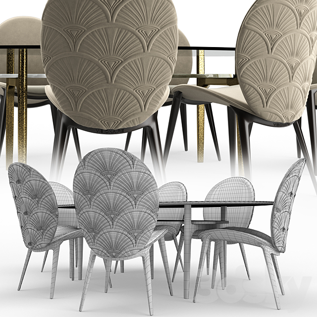 Arkady Dining Room Visionnaire-Home 3DSMax File - thumbnail 5