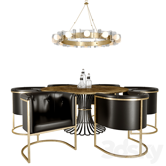 Arteriors Table 3DS Max Model - thumbnail 1