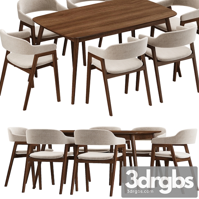 Article Savis Dining Table 3dsmax Download - thumbnail 1