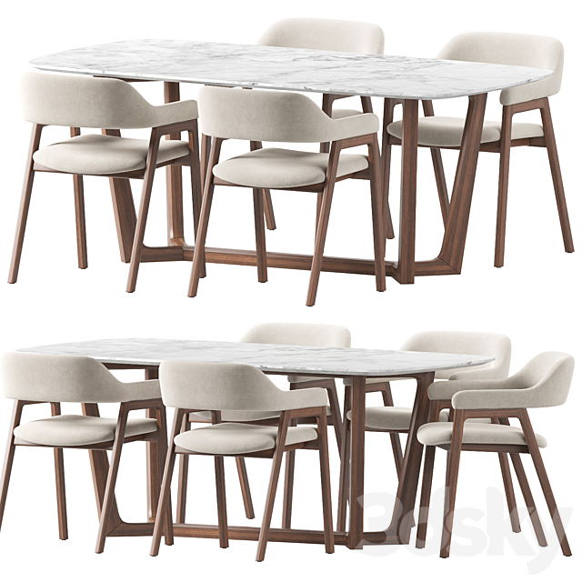 Article Savis Roveconcepts Evelyn Dining set 3DSMax File - thumbnail 1