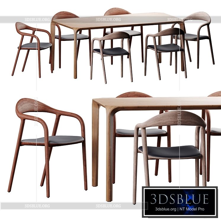 Artisan dining set 3DS Max - thumbnail 3