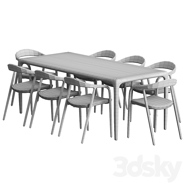 Artisan Neva Table. chair 3DSMax File - thumbnail 5