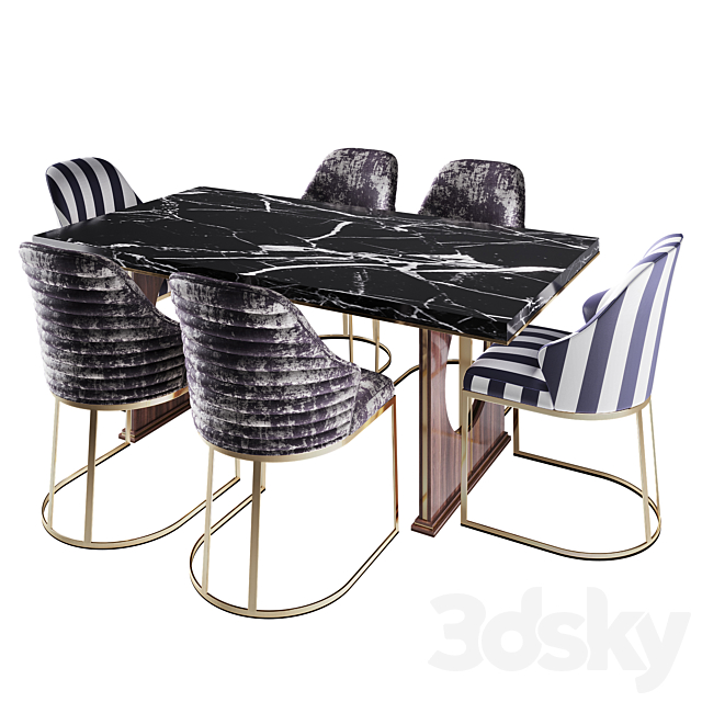 Asus_Luxury_dinig_table 3DSMax File - thumbnail 1