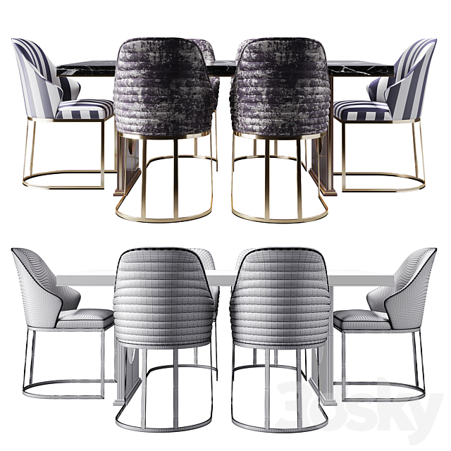 Asus_Luxury_dinig_table 3DSMax File - thumbnail 2