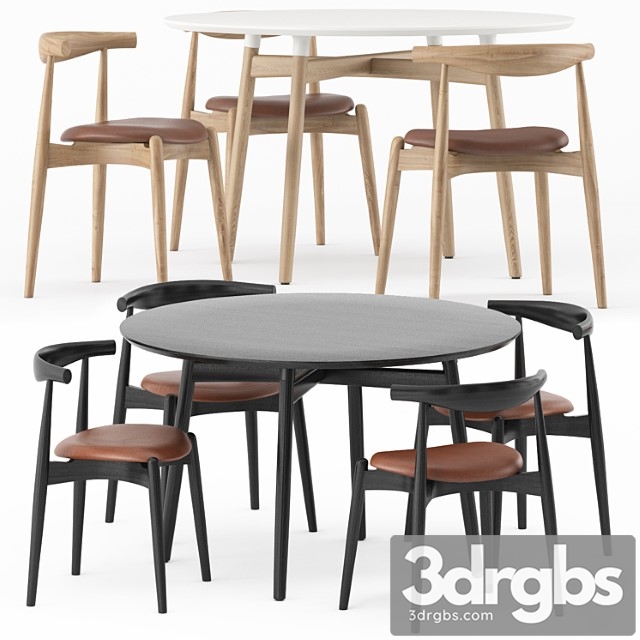 Ba103-120 preludia round table, ch20 by carl hansen & son - thumbnail 1