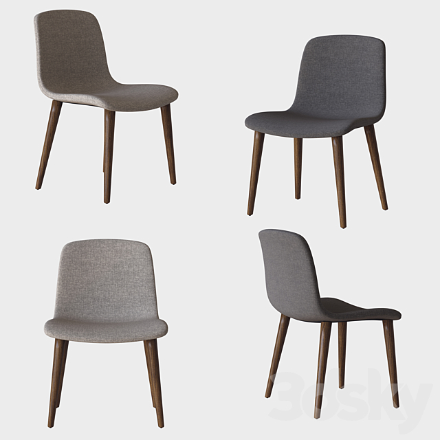 bacco chair 3DS Max Model - thumbnail 2