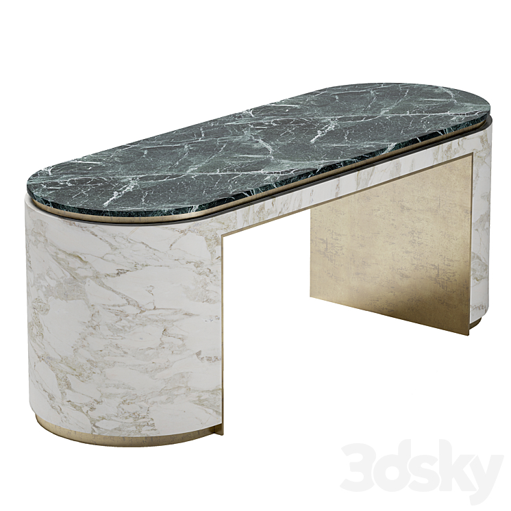 bar stools with oval table 3DS Max Model - thumbnail 2