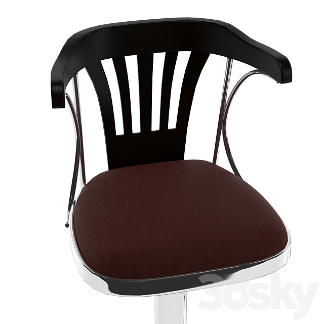 Bar table & chair 3DS Max Model - thumbnail 5