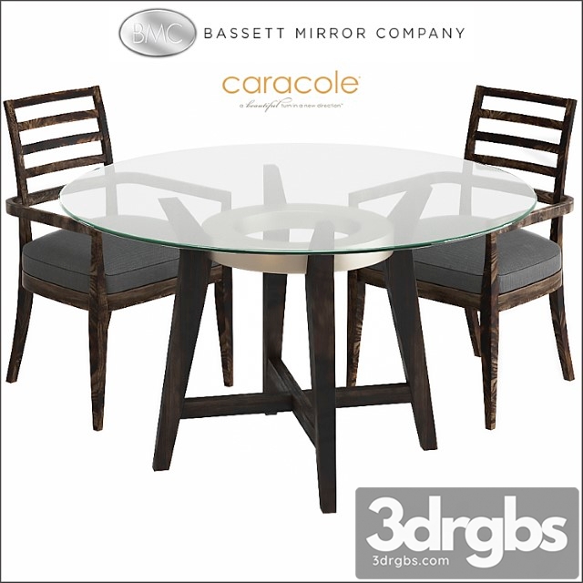 Bassett Mirror Thoroughly Modern Elston Dining Table 3dsmax Download - thumbnail 1