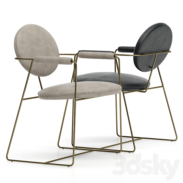 Baxter Dining Set 3DS Max Model - thumbnail 3