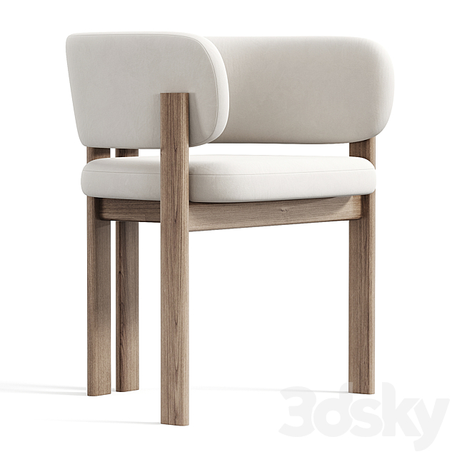 Bay Chair and Sakurai Dining Table 3ds Max - thumbnail 2