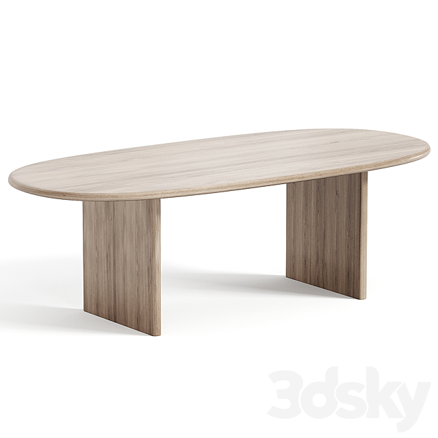 Bay Chair and Sakurai Dining Table 3ds Max - thumbnail 3