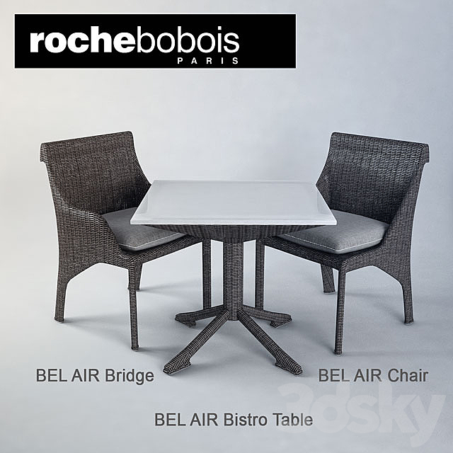 BEL AIR Chairs & Table 3DSMax File - thumbnail 1