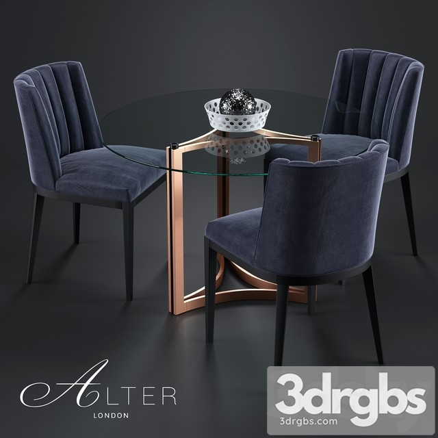 Bespoke Dining Chair 418 3dsmax Download - thumbnail 1